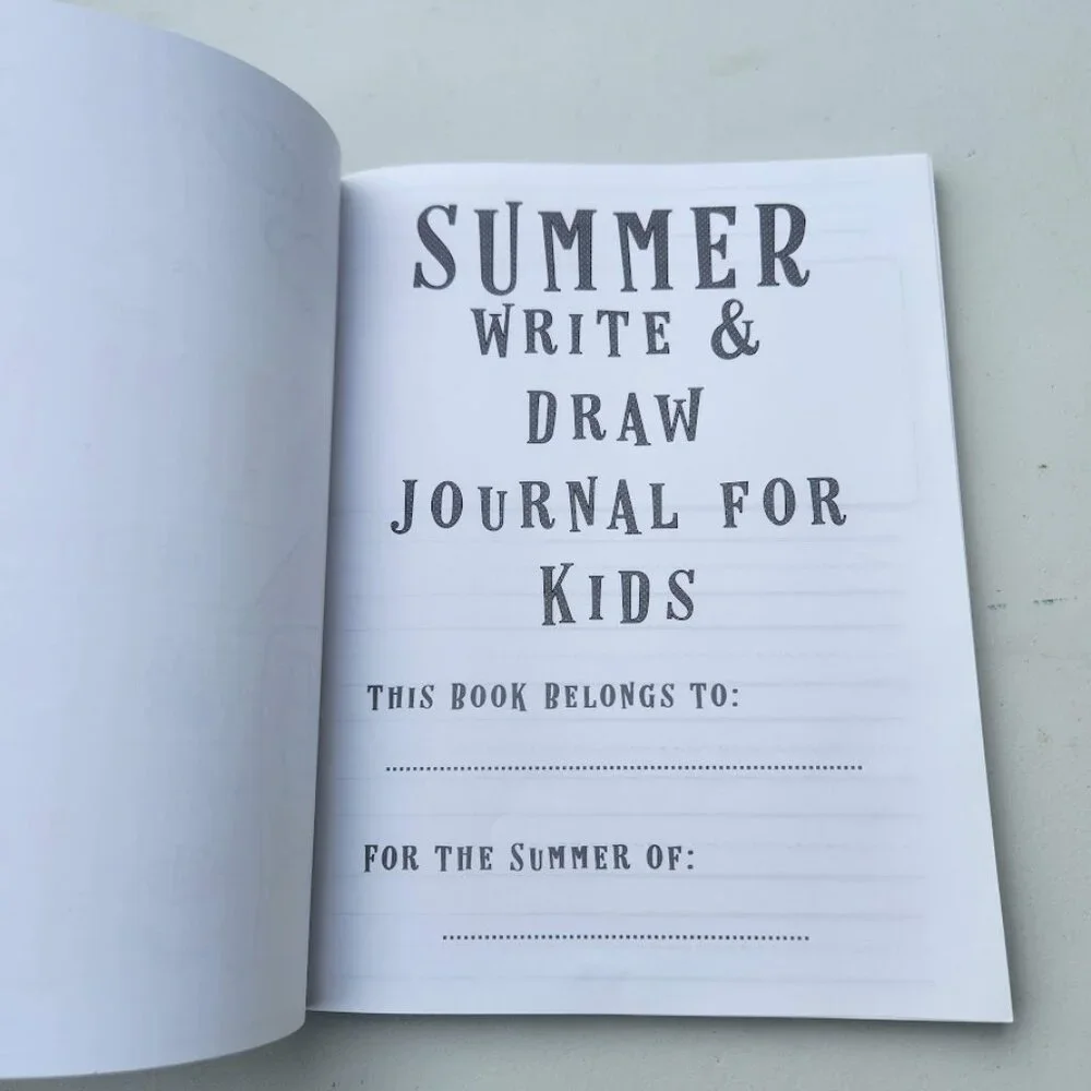 NEW Summer Write and Draw Journal for kids Ages 4-8 Drawing Writing Stocking Stu